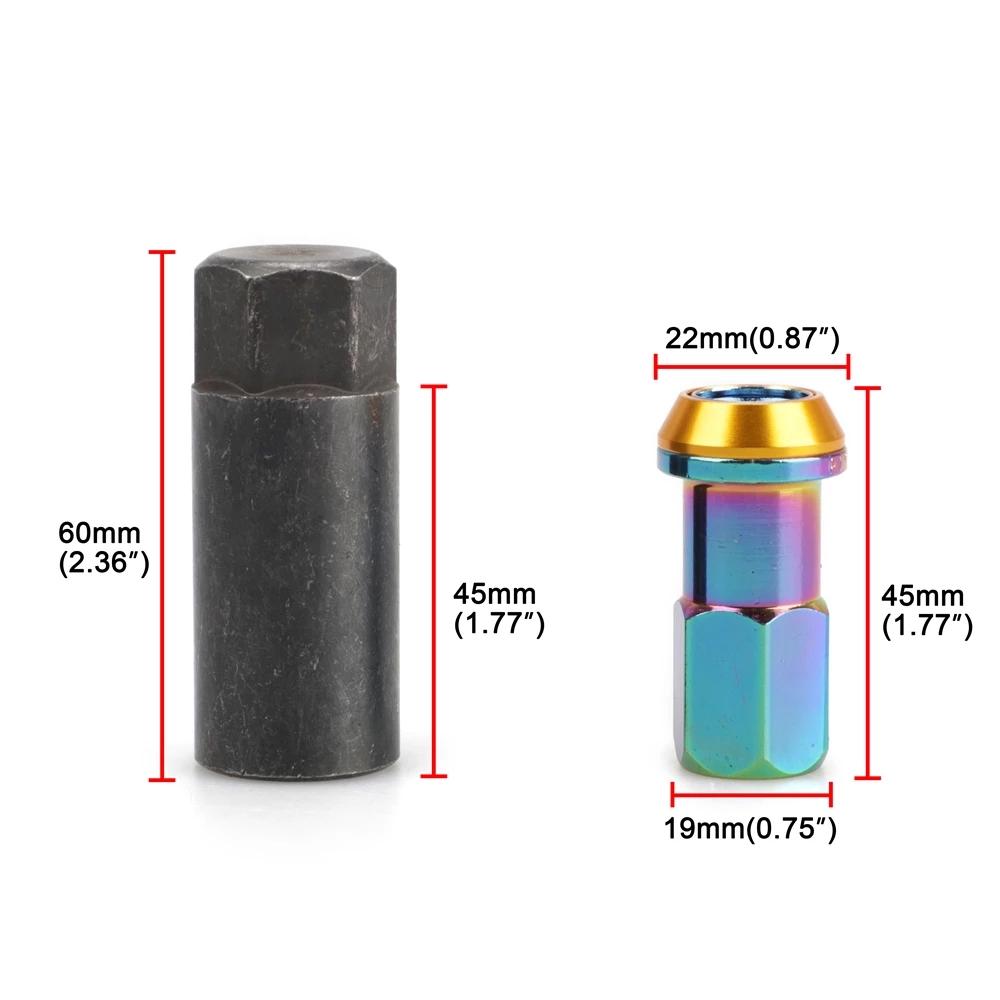 20 ШТ. Гоночные Гайки-Болты R40 - M12x1.25 и M12x1.5 Стальные для Модификации Автомобилей Honda/Ford/Toyota/Chevrolet