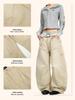 Yongfang Retro Unisex Scimitar Work Pants - Trendy Loose-Fit Casual Banana Style