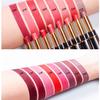 Double-Ended Matte Lipstick Waterproof Long-Lasting Lipsticks In Nude and Dark Red with Lip Liner Pencil