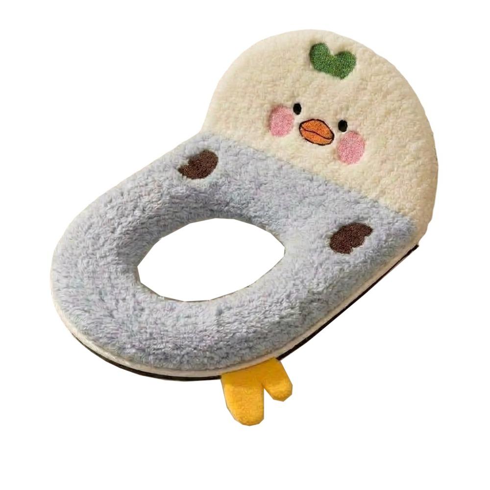 Chicken Shape Backrest Cartoon Chicken Toilet Cushion Thickened Cute Toilet Mat Winter Season