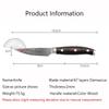 Damascus VG10 Kitchen Knife with Color Wood Handle Peeling Fruits Vegetable Sushi Knife Chef Cooking Knife