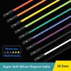 50pcs 1P Super Soft Silicon Dupont Cable For Arduino 10cm 20cm 30cm 2.54mm Pitch Male Female Dupont Jumper Wire 26AWG Gold Plate