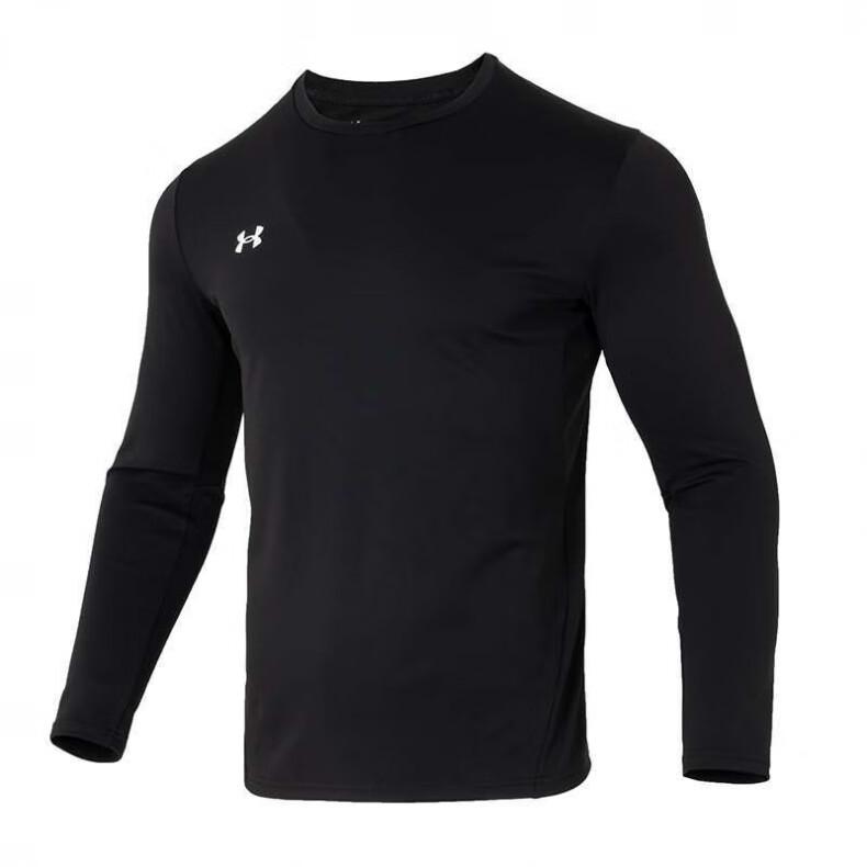 Under Armour Comfortable Quick-Dry Soft Long Sleeve Logo Pants Casual Sports Suit Men Suit Black 22500706-001+24600602-001