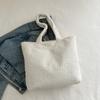 New Casual Simple Plush Handbag Tote Bag Hand Carry Vegetable Basket Fashion Hand Carry Women's Bag
