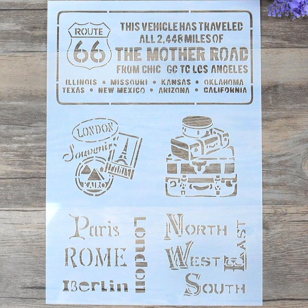 A4 Size Decorative Owl Stencil Template Painting Stencils for DIY Crafts Scrabooking Painting On Wood,Canvas,Floor,Wall and Tile