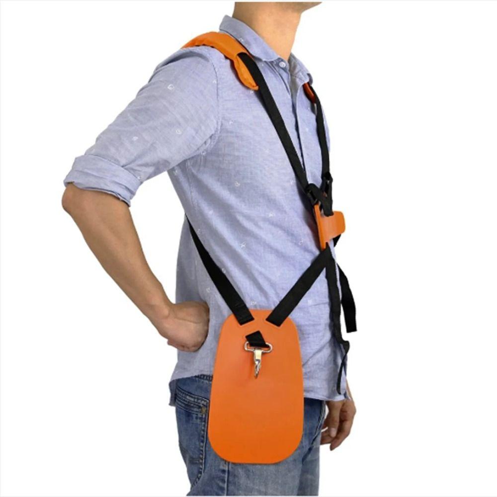 Orange Strimmer Harness Adjustable Trimmer Shoulder Strap Gardening Tool Brush Cutter Strap Garden