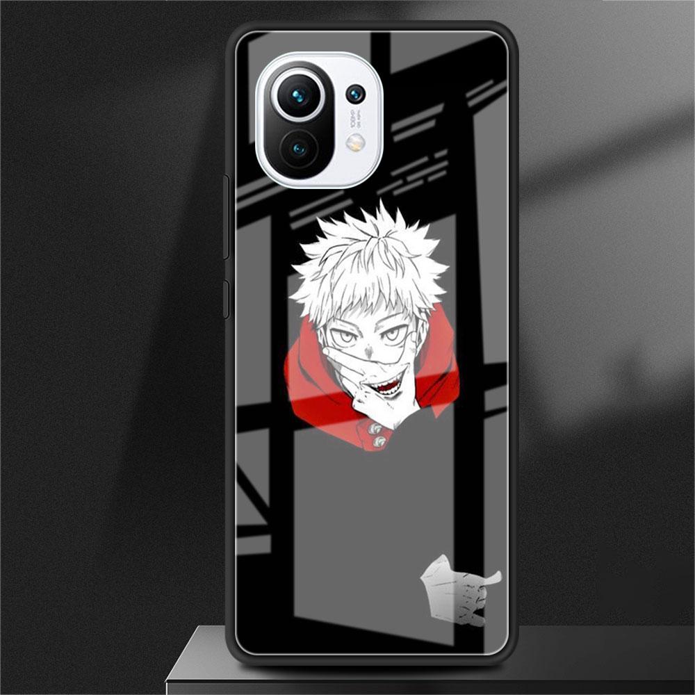Чехол для телефона Jujutsu Kaisen Anime Glass для Xiaomi Poco X3 NFC 11 Lite 11T F3 M3 для Redmi Note 11 10 9 8 Pro 10S 9S 9A 9C