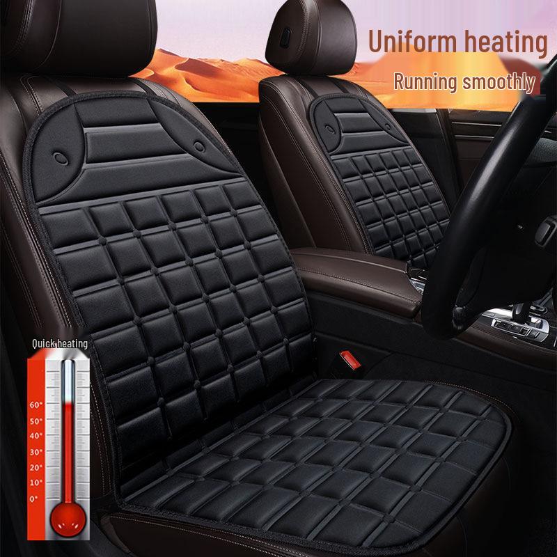 Car Heated Seat Cushion - 12V Electric Warm Cover for Home, Office, or Vehicle
