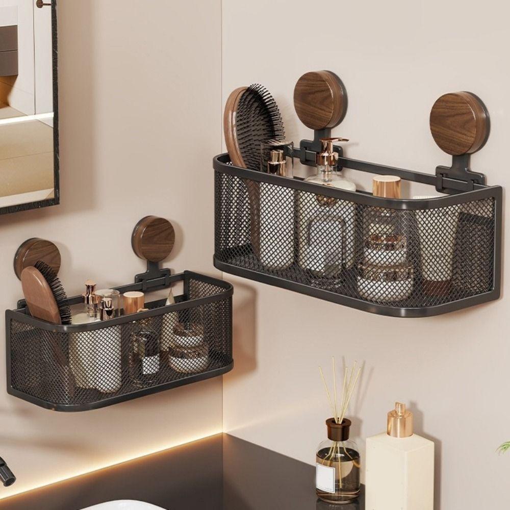 Iron Bathroom Shelves Wall Mounted Shampoo Storage Rack Practical Toilet Rack Kitchen