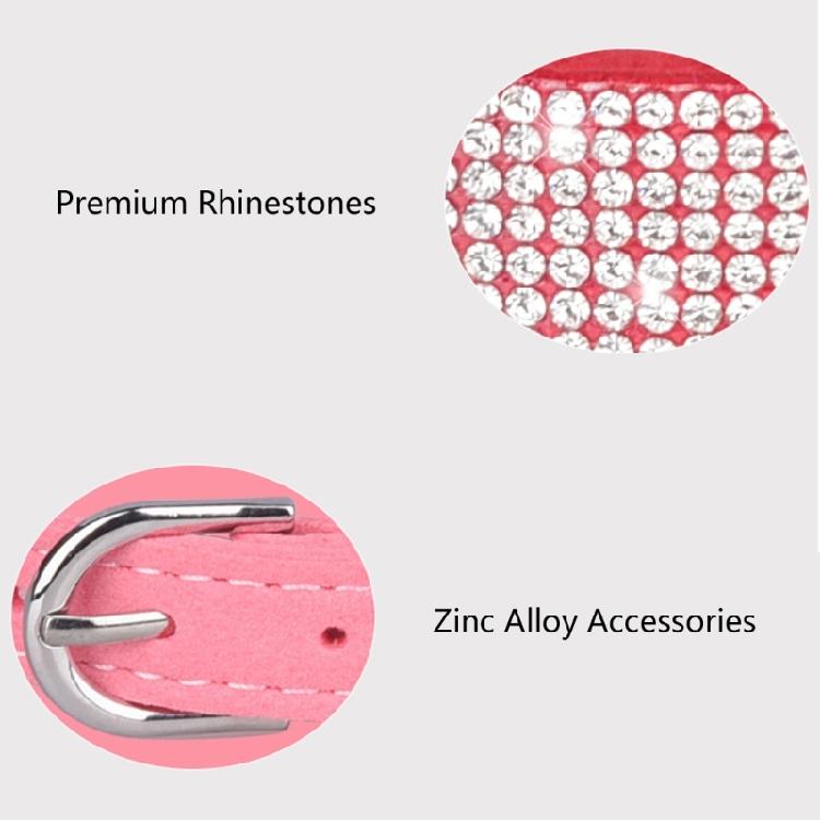 Sparkling Crystal-Diamond Adjustable Pet Collar for Puppy Small Medium Dogs Cats