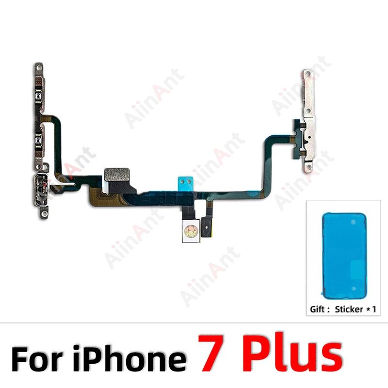 Power Volume Buttons FlashLight Power Flex Cable For iPhone 11 Pro X XR Xs Max 5s SE 6s 7 8 Plus SE 2 3 2020 2022 With Sticker