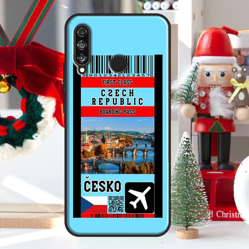 Czech Republic Czech Flag For Huawei Nova 12i 11i 8i 12s Y73 Y72 Y61 Y91 Y90 Y70 Y60 9 10 SE P60 Pro P30 P40 Lite Case