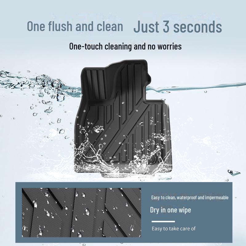 Совместимые автомобильные коврики TPE для 24 BYD Song L DM-i: Полный экологически чистый комплект для багажника и спинки