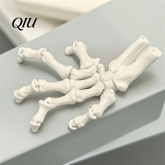 Creative Holiday Atmosphere Decor Halloween Skeleton Hands, 3D Printed Hand Bones Model, Realistic Handmade Bone Models for Party Spooky Claw