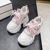 Chunky Sneakers Women Comfortable Height Increased Platform Casual Shoes 2025Autumn Fashion Lace Up Running Shoes Tenis De Mujer