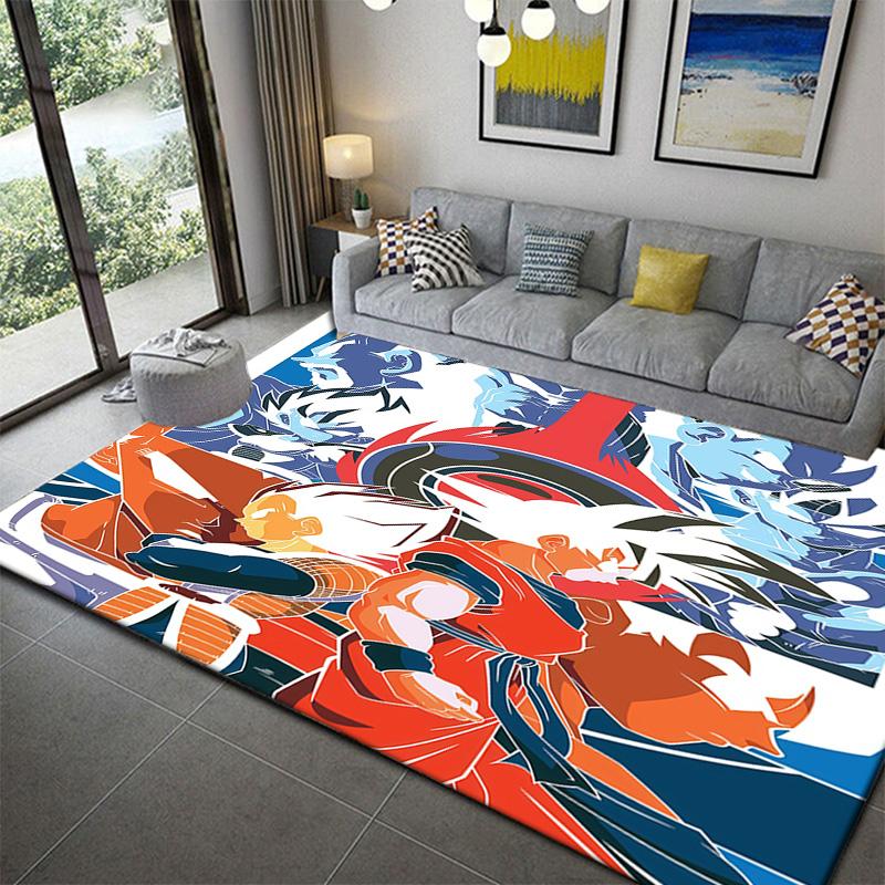 Dragon Ball 4 Star Ball Pattern Area Carpetanime soft washable cartoon floor carpet