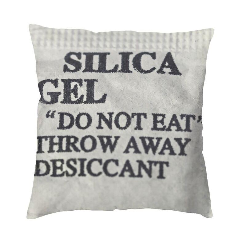 Silica Gel Packet Pillow Case xcm Decor Home Cute Do Not Eat Packet Cushions for Sofa Square Pillowcase
