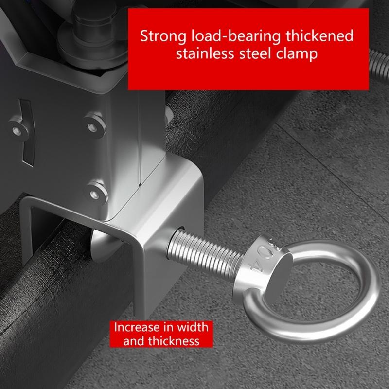Industrial Bridge Cable Guide Tool 65mm Wide Smooth Roller 330 Degree Adjustable Clamp For Construction Wiring
