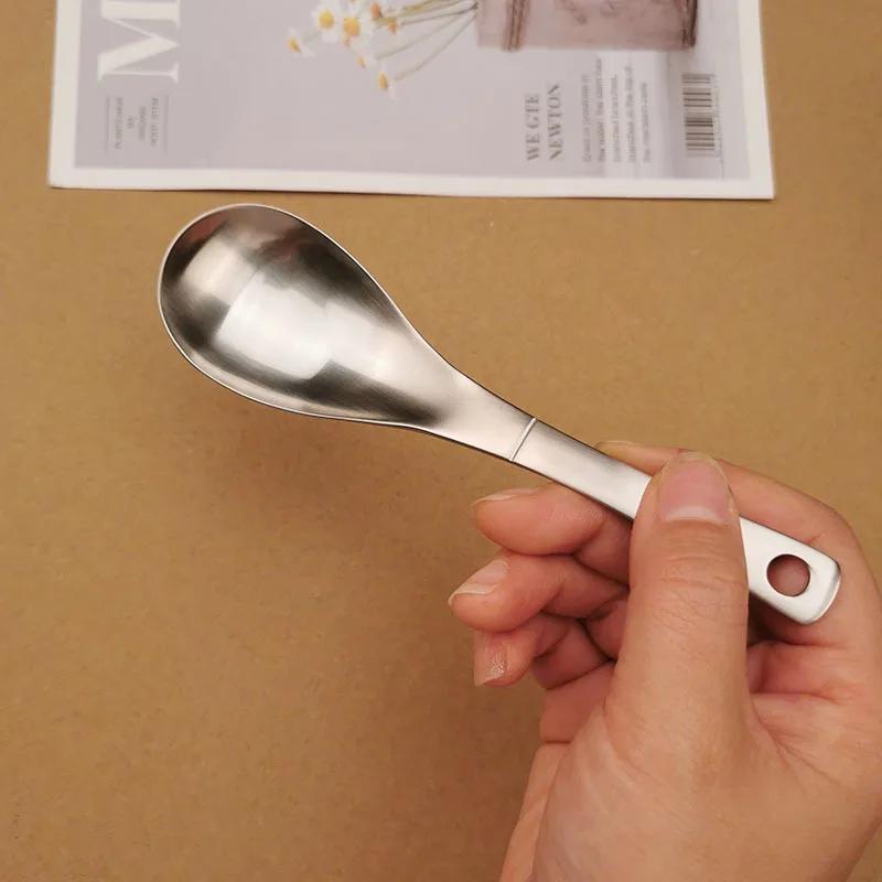 Ложка для супа из нержавеющей стали Simple Home Tableware Детская ложка для супа Кухонный инструмент Высокий уровень внешнего вида Совок для ужина