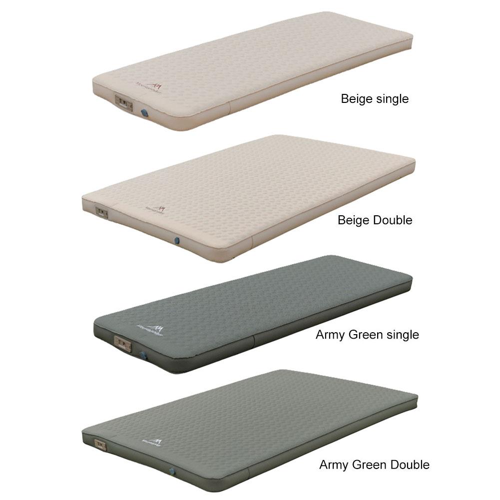 Самонадувающийся спальный коврик со встроенным насосом, надувная кровать для палатки, портативный надувной коврик для пешего туризма