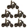 1/2/3/4/5Pcs Vintage Zinc Alloy Motorcycle Rider Figurine Fine Detailing Antique Finish Home Desk Decor Biker Enthusiast Gifts