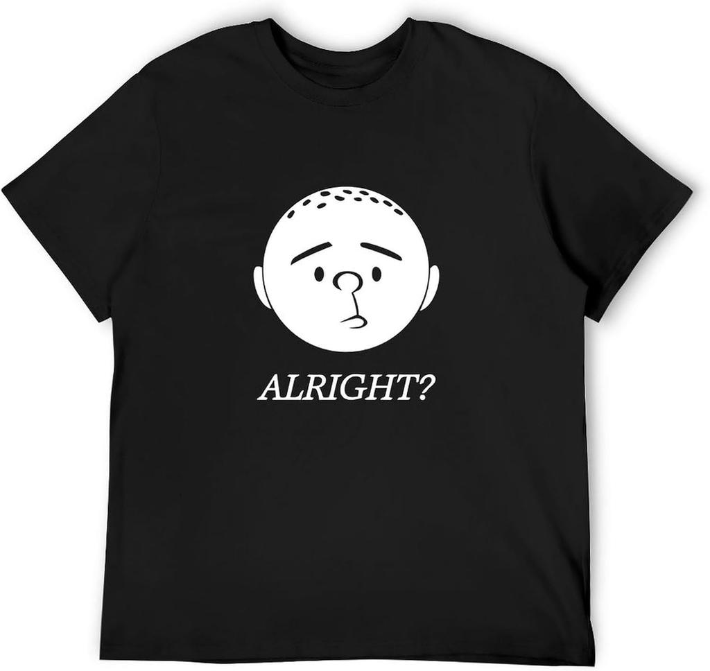 Inspired by Karl Pilkington Alright Mens T Shirt Men Black