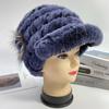 Real Fur Hat, Rabbit Fur, Warm Fur, Multi-color Warm and Comfortable Hat