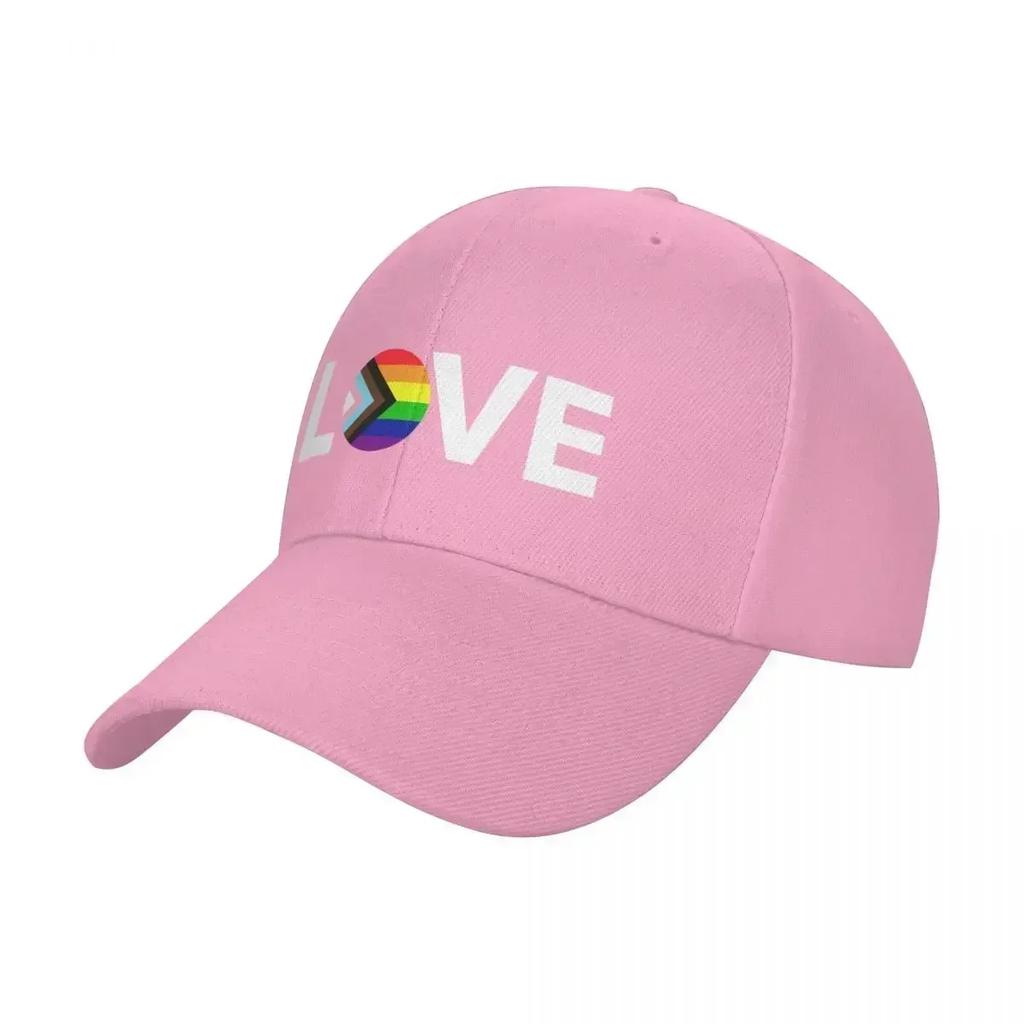 Progress Pride Flag Love Baseball Cap foam party Hat Trucker Hat golf hat genuine Womens Unisexs