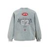 Mens Oversized Long Sleeve Cotton Tee With Distressed Washed Letter Print Casual Streetwear Fall
