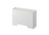 Yamazaki Tower Magnetic Mask W19 X X Mask Case for 4358 Holder, White, Approx. D6.5 H13.5cm, Box-Shaped Entryway,