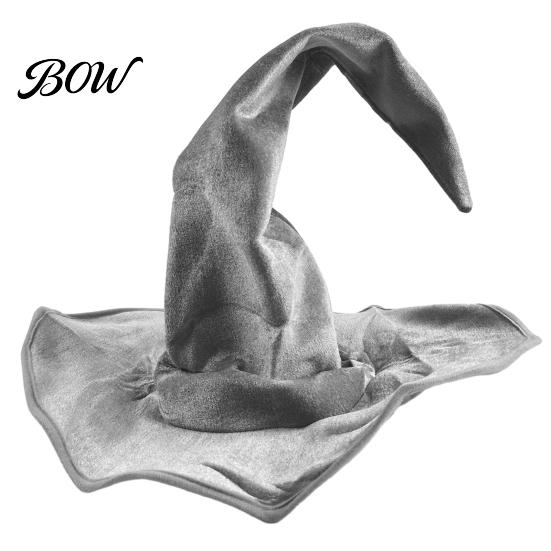 Festival Party Headwear Halloween Witch Wizard Hat, Adult Kids Cosplay Cone Hat with Spider Pointed Web Star Decor, Gothic Costume Prop, Trick