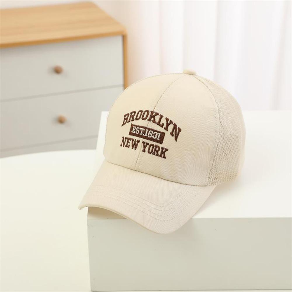 Mesh Baseball Cap Letter Embroidery Kids Hat New Sun Hat  Outdoor