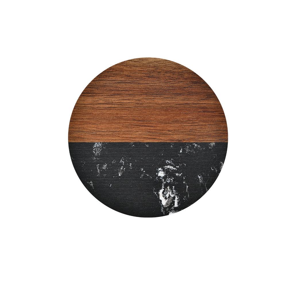 Marble with wooden Coasters Nordic Anti-scald Cup Mat Tea Cup holder Coffee Coaster Drinks tray Restaurant Bar tools