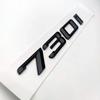 swpzb8 3D Letter Fender Emblem Badge Stickers Decal For 7 Series 730d 730i 740i 745i 750i 760i E38 E65 F01 F02 E66 Chrome Glossy Black