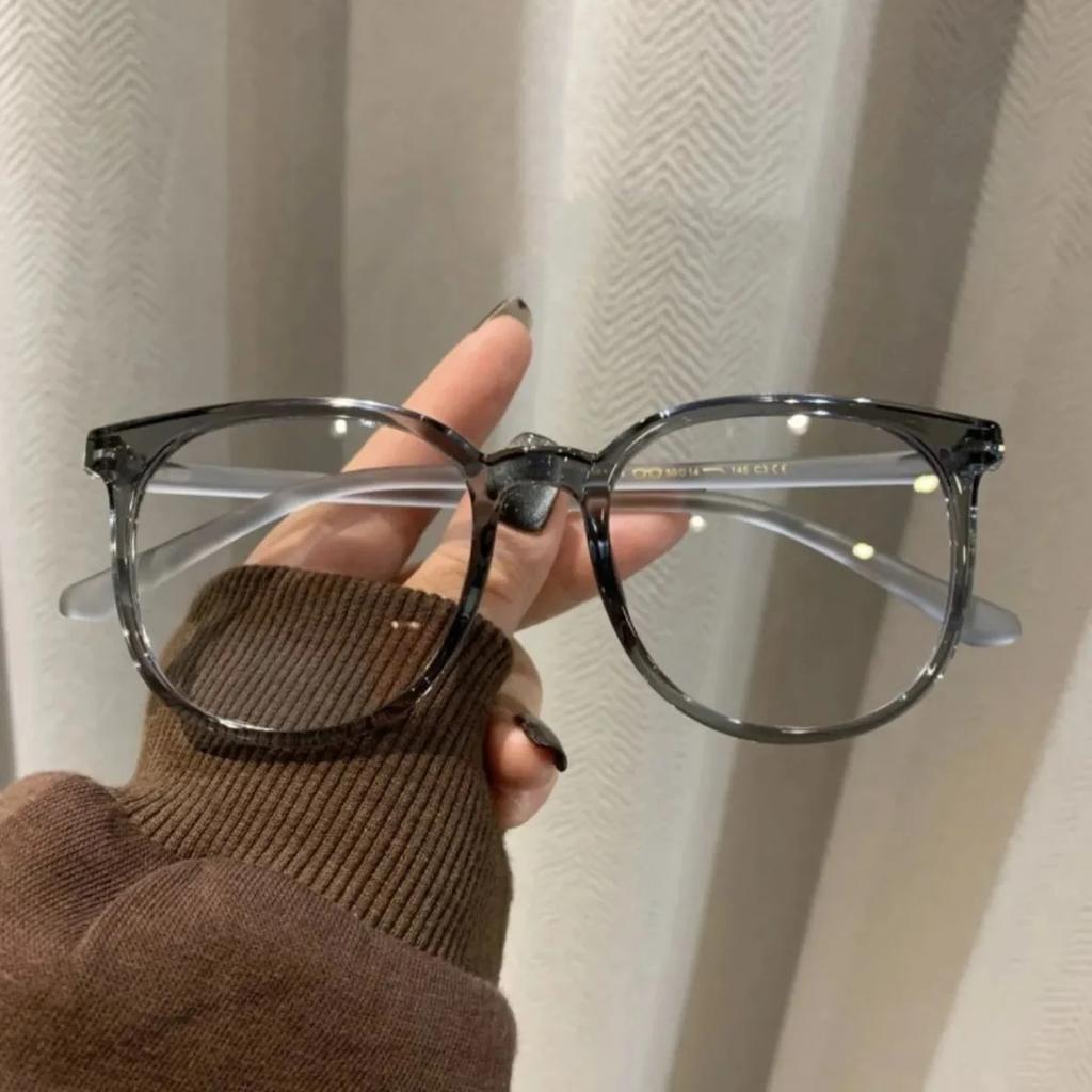 Прозрачная оправа для компьютерных очков для женщин и мужчин, круглые очки с анти-синим светом, блокирующие очки, квадратные оптические очки для очков