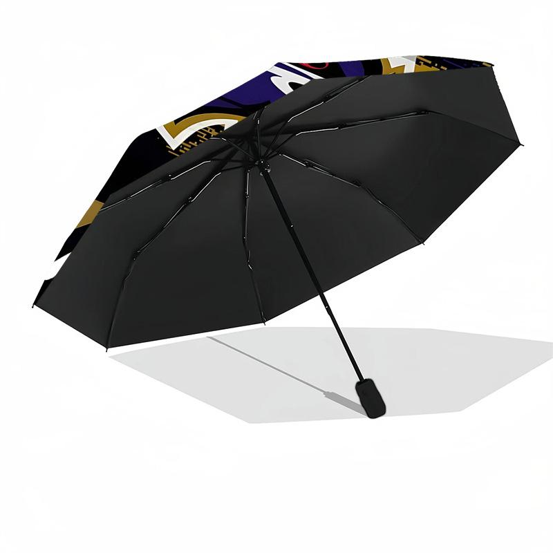 Baltimore Logo Art Umbrella 8-Frame for Travel, Camping, Casual Lightweight Portable Umbrella, Essential for Every Family Holidays Gift