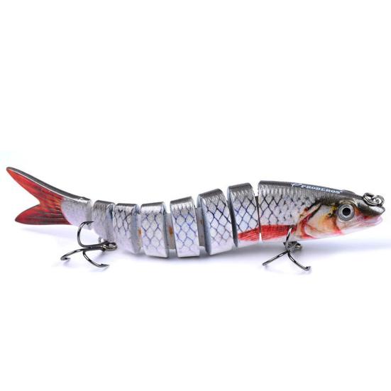 13,5 см/19 г многосочлененная рыболовная приманка с крючками, реалистичная 8-секционная приманка для свимбейта, бионическая жесткая искусственная приманка, аксессуары для рыбалки в пресной и соленой воде