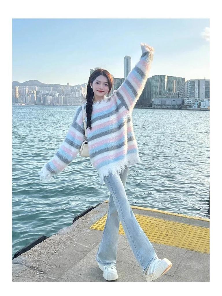 High-Waisted Light Blue Flared Jeans for Tall Women - Summer 2025 Slim-Fit Bell-Bottoms