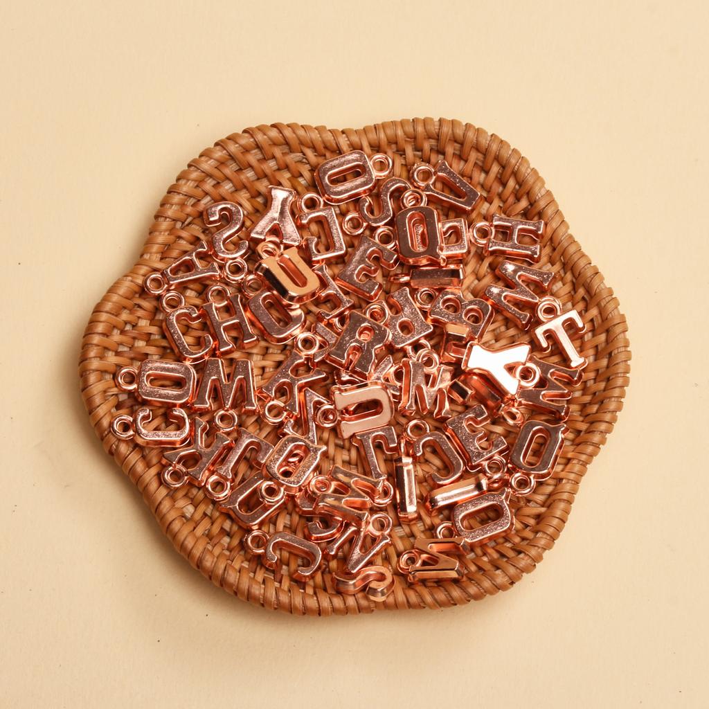 Творческое ожерелье ручной работы 14-16 мм*8-9 мм подвески с буквами, изготовление ювелирных изделий, модные аксессуары для самостоятельного изготовления алфавита AZ, 50 шт. акриловый брелок