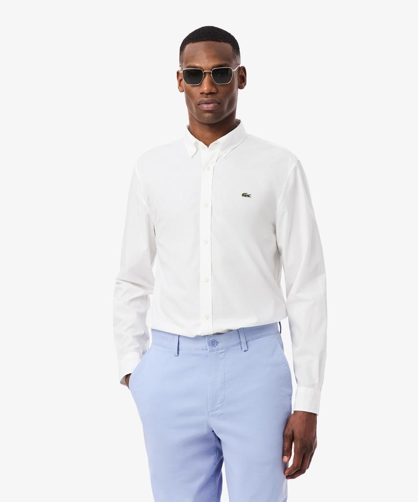 Мужская легкая рубашка с длинным рукавом из поплина LACOSTE Ch6250-56G 001