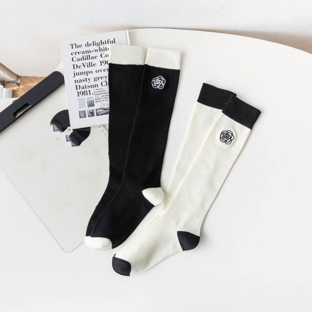 Elastic Knee High Socks Breathable Golf Sport Socks Women Girls Skirt Matching Calf Socks