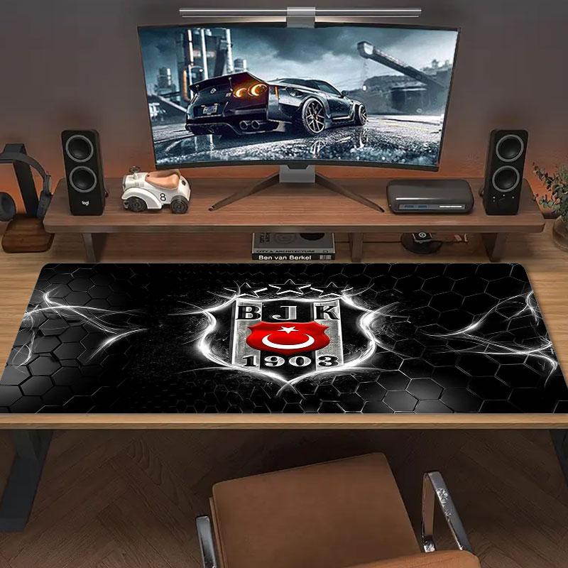 Besiktas Gymnastics Club Large Size Mouse Pad Large Gaming Table Cushion Non-slip Laptop Tablet Big Mousepad XXL Mat Mini PC Playmat With Lock edge