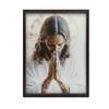Jezus W Modlitwie - Plakat Religijny Jezus W Modlitwie - Plakat Religijny, 30X40 Cm, Rama Aluminiowa Czarna, Papier Matowy 230 Gsm