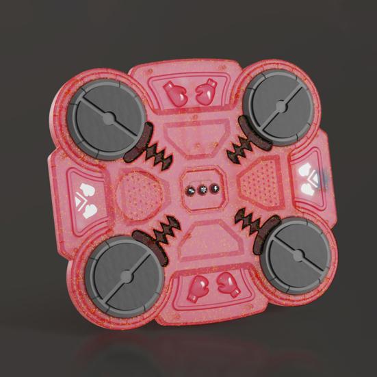 Музыкальный боксерский тренажер, совместимый с Bluetooth, музыкальная мишень для ударов, умная реакционная боксерская подушка с 3 скоростными режимами и светодиодной подсветкой, перезаряжаемая фитнес-игрушка для