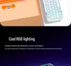 Беспроводная RGB Bluetooth-клавиатура Moffii Skyscraper 711 - Полупрозрачная, Три режима, Стильный дизайн для офисного использования