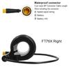 FT76X Half Handlebar Accelerator Waterproof/SM Plug Left/Right Handle Parts for E-bike Half Twist Throttle Electric Scooter Bike Throttles 2