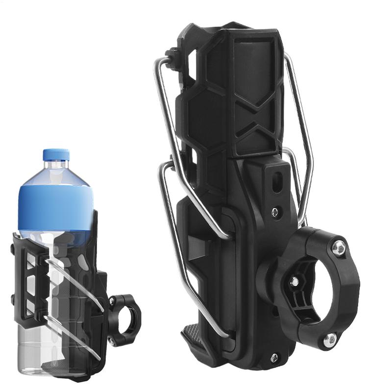 Adjustable Motorcycle Cup Holder No Drill Drink Holder For Bike Motorcycle Water Bottle Mount For 1.26-3.15 Inch  Bottlle