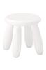 IKEA MAMMUT White 30176644 белый Детский табурет,