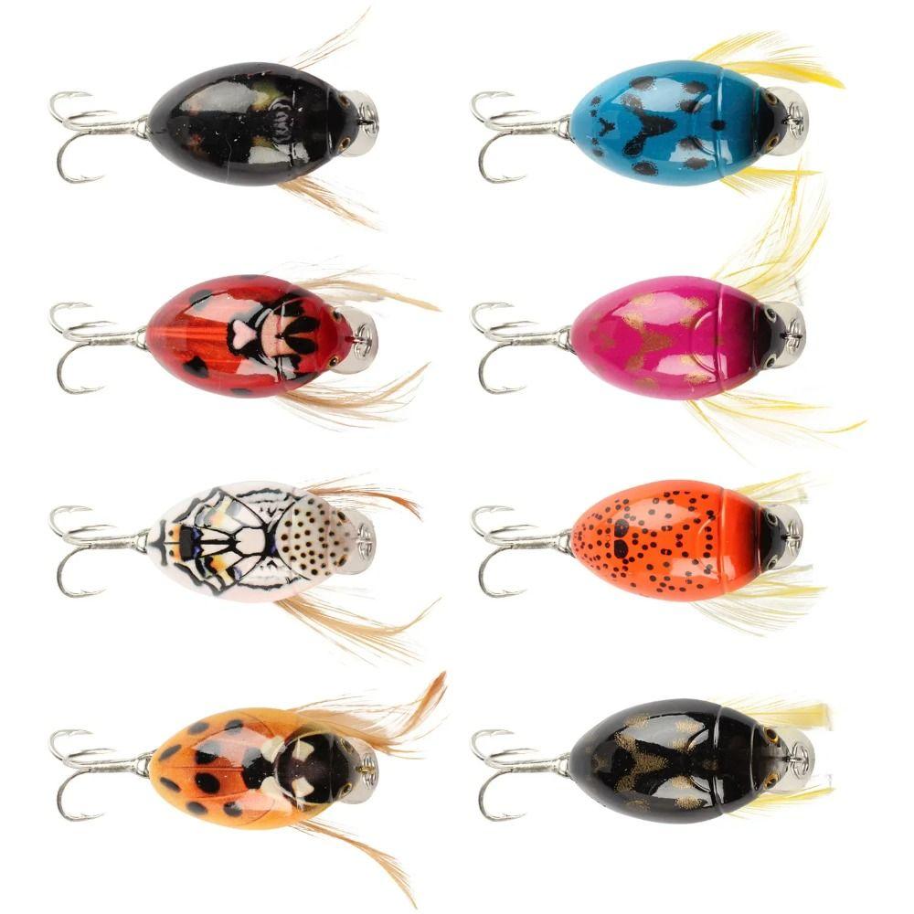 1Pcs Crank Floating Wobblers Insect Bug Lure 4cm/3.8g Hard Bait  Sea Beetle Bass Carp