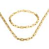 KALEN 5mm 4 Color Geometry Link Chain Bracelet & Necklace Jewelry Set Men Women Stainless Steel 304 Fashion New In Accessories